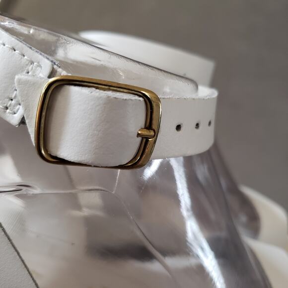 Seychelles Note To Self Sandals in White Leather Size 6 SEYC-WZ572 Ankle Strap - Picture 14 of 15